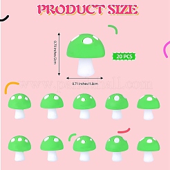 20шт грибные силиконовые фокусные бусины&nbsp;JX901F