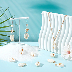 48 шт. подвески из натуральной ракушки каури 2 цветов&nbsp;FIND-BBC0003-14