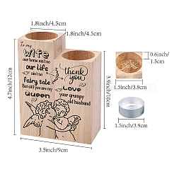 Деревянный подсвечник&nbsp;AJEW-WH0268-005