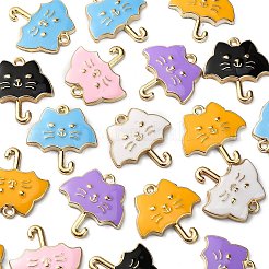 30шт 6 цвета сплава эмалевые подвески&nbsp;ENAM-CJ0002-65