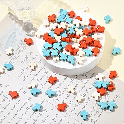 90шт 3 цвета синтетические бирюзовые бусины&nbsp;TURQ-YW0001-07