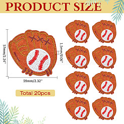 20 шт. полиэстеровые заплатки для пришивания и утюжки&nbsp;PATC-ME0001-04