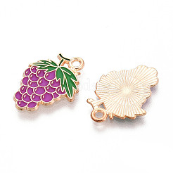 Подвески с эмалью из фруктового сплава&nbsp;ENAM-T022-32I