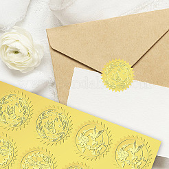 6 шаблон тисненых наклеек из алюминиевой фольги и бумаги&nbsp;DIY-WH0451-004