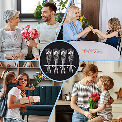 Babysbreath хлопок вязание искусственный цветок&nbsp;AJEW-WH0314-414B