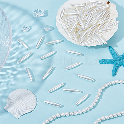 200 шт. овальные акриловые бусины с имитацией жемчуга&nbsp;OACR-HY0001-20