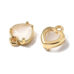 Сердце латунные амулеты&nbsp;KK-D024-02B-G