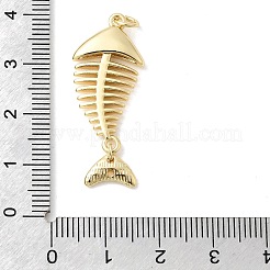 Подвески-подвески из рыбьей кости из латуни&nbsp;KK-H529-47G