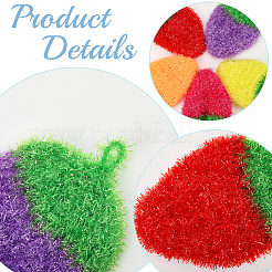 10 шт. двухцветные полиэстеровые чистящие салфетки&nbsp;AJEW-GF0011-61