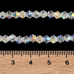 Гальванизируйте прозрачное стекло бисер нитей&nbsp;EGLA-K015-18Y