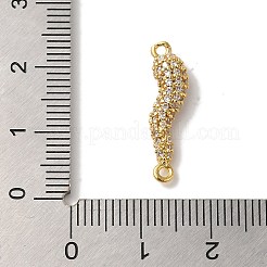 Стойка покрытие латунь микропаве прозрачный кубический цирконий рог изобилия/итальянский рог cornicello соединительные подвески&nbsp;KK-A229-04G