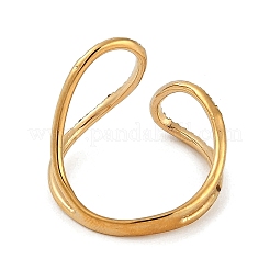 Кольцо из нержавеющей стали 304 с ионным покрытием (IP) со стразами&nbsp;RJEW-D083-06G