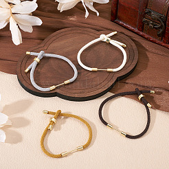 4шт 4-цветный плетеный нейлоновый шнур для изготовления браслета&nbsp;MAK-TA0001-26B