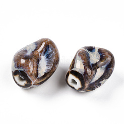 Фарфоровые бусины ручной работы&nbsp;PORC-N008-06J