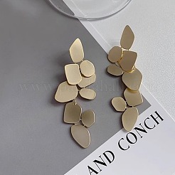 Серьги-гвоздики с подвесками из латунного листа&nbsp;FS-WG62B68-01