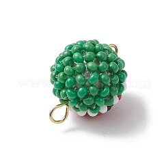 Стеклянные бусины 3d арбуз соединительные подвески&nbsp;PALLOY-MZ00566
