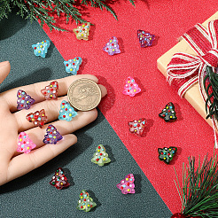 24 шт. 8-х цветные стеклянные бусины ручной работы с выпуклыми краями&nbsp;LAMP-PA0001-26