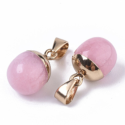 Верхние позолоченные натуральные белые нефритовые подвески&nbsp;X-G-T131-03T