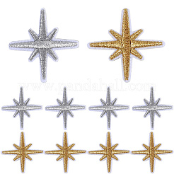 100 шт. 2 цвета компьютеризированная вышивка ткань утюгом / пришить патчи&nbsp;DIY-CY0001-66