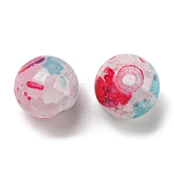 Прозрачные стеклянные бусмины кракле&nbsp;LS-GLAA-D012-02A