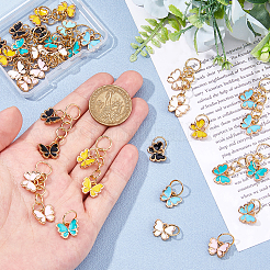 Сплав эмали бабочка шнурок очарование украшение&nbsp;PALLOY-NB00002