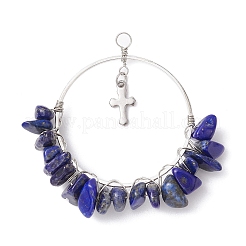 Большие подвески из натуральных смешанных драгоценных камней&nbsp;PALLOY-JF02313