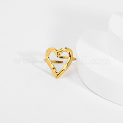 Открытые кольца-манжеты из нержавеющей стали 304 с полым сердцем для женщин&nbsp;LZ8065-1