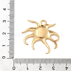 Оправы для подвесок из нержавеющей стали 304 в виде кабошонов&nbsp;STAS-B113-09G-02