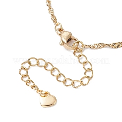 2 шт. 2 цвета 304 нержавеющая сталь сингапурская цепочка для изготовления браслета&nbsp;AJEW-JB01306