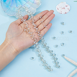 Гальванизируйте прозрачное стекло бисер нитей&nbsp;EGLA-FI0001-01A