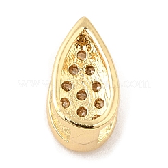 Покрытие стойки латунь микро паве прозрачные дужки для подвесок с кубическим цирконием&nbsp;LS-KK-Q781-15G