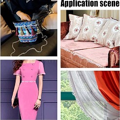 15 ярд кружевной вышивки полиэстеровыми лентами&nbsp;SRIB-GF0001-05