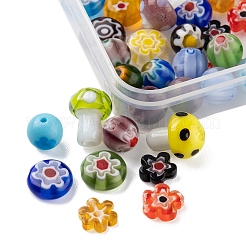 50шт 4 стиля ручной работы бусины лэмпворк&nbsp;LAMP-FS0001-06