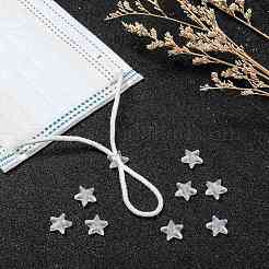 Звездный замок из пластикового шнура из ПВХ для крышки рта&nbsp;LS-KY-D013-02B