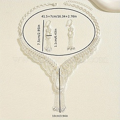 Комплекты из серег и ожерелий с полыми кисточками из сплава для женщин&nbsp;WZ7868
