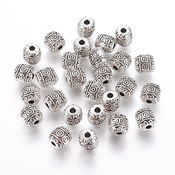 Тибетский стиль сплава баррель бисером&nbsp;LS-TIBEB-5178-AS-RS