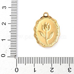 Подвески из нержавеющей стали 304 с эмалью&nbsp;STAS-H483-42G-03