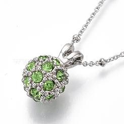 Ожерелья с длинной цепочкой из латуни&nbsp;NJEW-K112-09P-NF