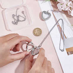 Наборы для самостоятельного изготовления ожерелья с подвеской в форме сердца&nbsp;DIY-UN0007-67