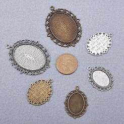 Комплекты комплектов кабошонов с подвеской из сплава&nbsp;TIBEP-PH0002-03