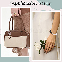 200шт 2 цвета непрозрачные акриловые бусины&nbsp;MACR-SP0001-86