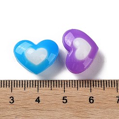 Двухцветные непрозрачные акриловые бусины&nbsp;X-SACR-I005-05C