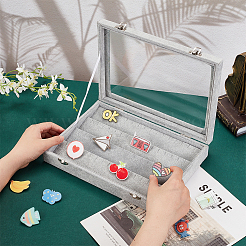 Прямоугольные бархатные коробки для презентаций CON-WH0095-19A