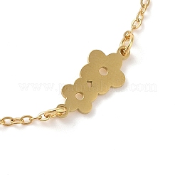 Браслеты из нержавеющей стали 304&nbsp;LS-BJEW-Q340-04G