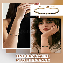 1шт латунные браслеты-слайдеры с микропаве из кубического циркония для женщин&nbsp;BJEW-LP0001-16