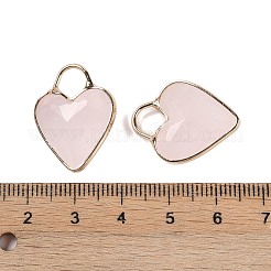 Граненые подвески из натурального розового кварца&nbsp;KK-L218-005G-04