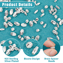 75шт 3 стиля латунные бусины&nbsp;KK-HS0015-45