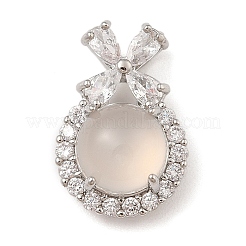 Подвески из натурального белого халцедона&nbsp;G-S001-01P