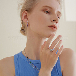 10 шт. 10 стиля подвески из медной проволоки с драгоценными камнями и стеклом&nbsp;FIND-FH0006-76