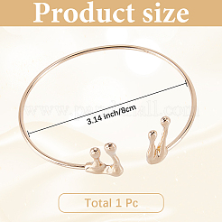 1шт. браслеты-манжеты из сплава для женщин&nbsp;AJEW-GF0010-92G-02